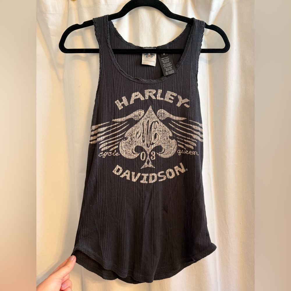 Harley-Davidson Blue Graphic Tank Top